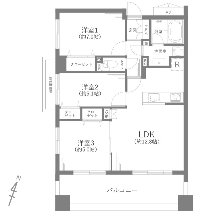 ドメイン浦和603号室 中古マンションの写真2
